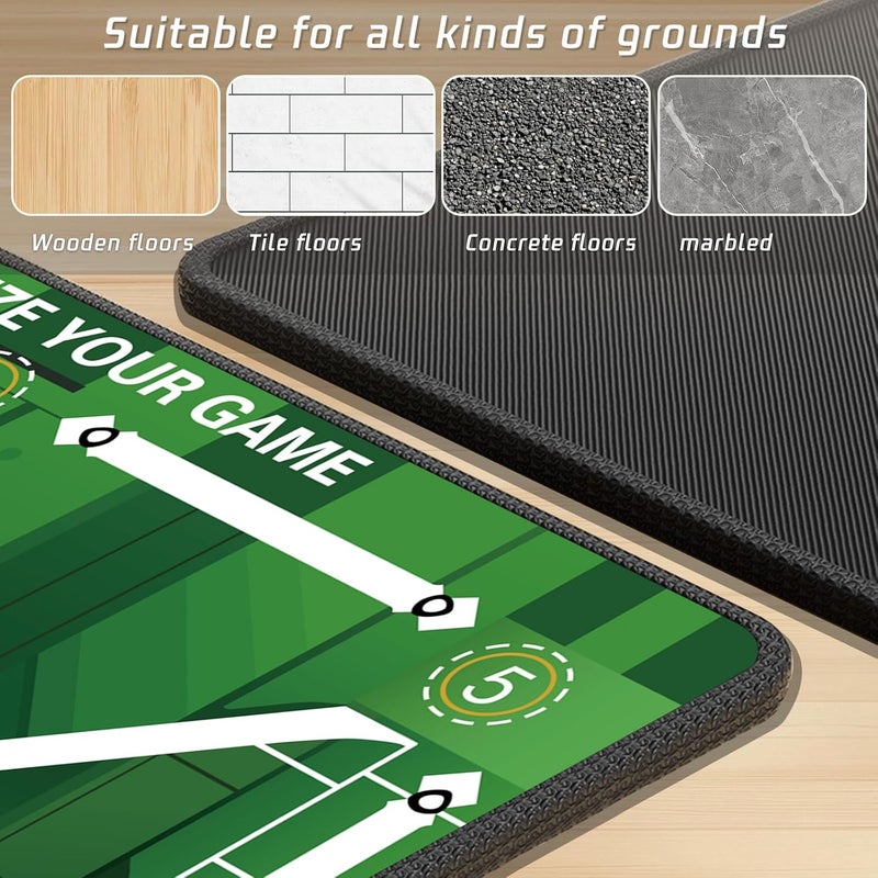 2F22E Soccer Training Mat with Silent Shock Absorption and Non-Slip Base for Footwork Training and Ball Mastery(Belt Version) - Image 3